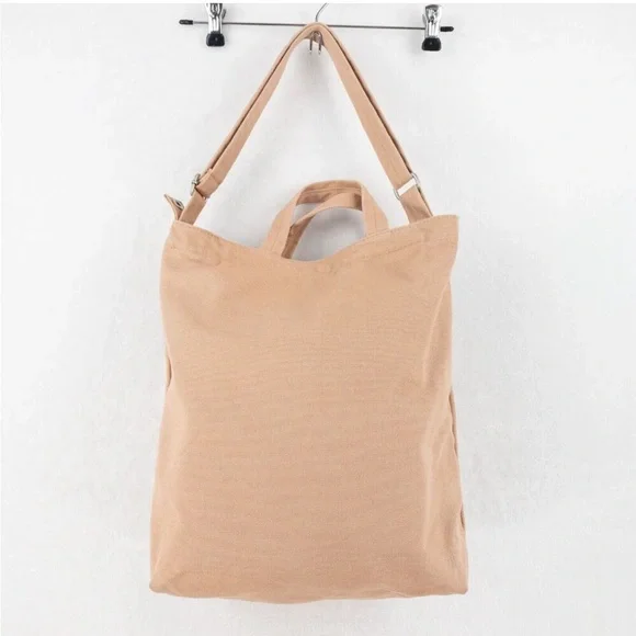 Baggu Duck BAG Light Pink Recycled Cotton Canvas Tote Bag - Picture 3 of 12
